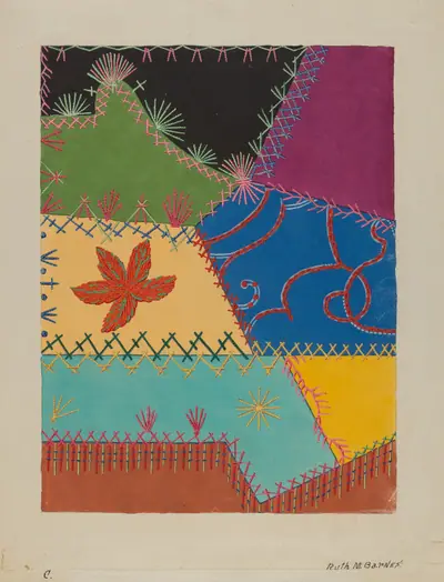 Crazy Quilt Detail