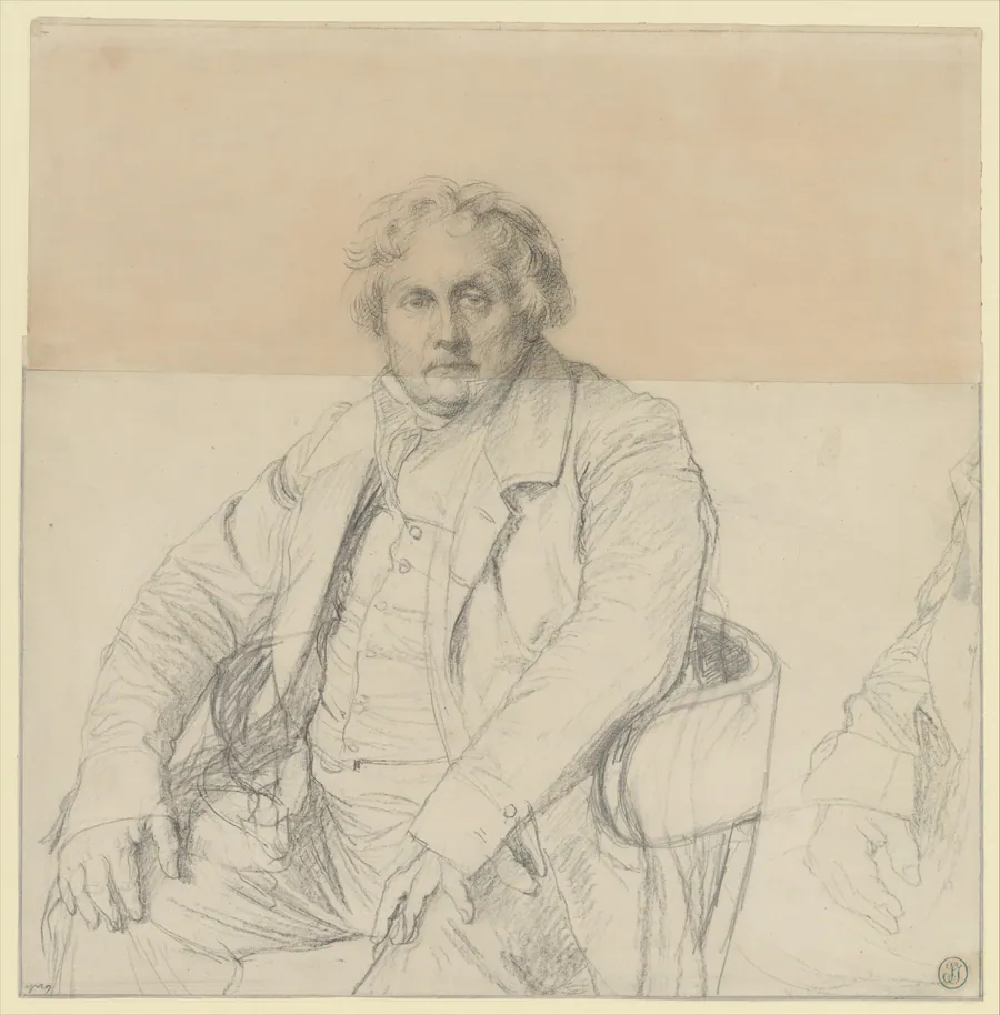 Study for the Portrait of Louis-François Bertin (1766-1841) by Jean Auguste Dominique Ingres