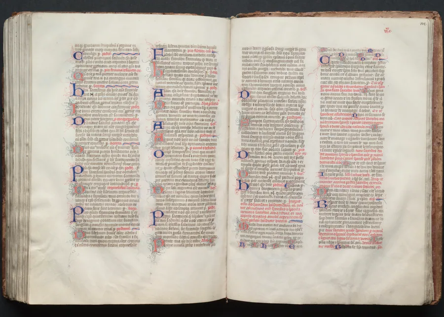 The Gotha Missal:  Fol. 141v, Text by Master of the Boqueteaux