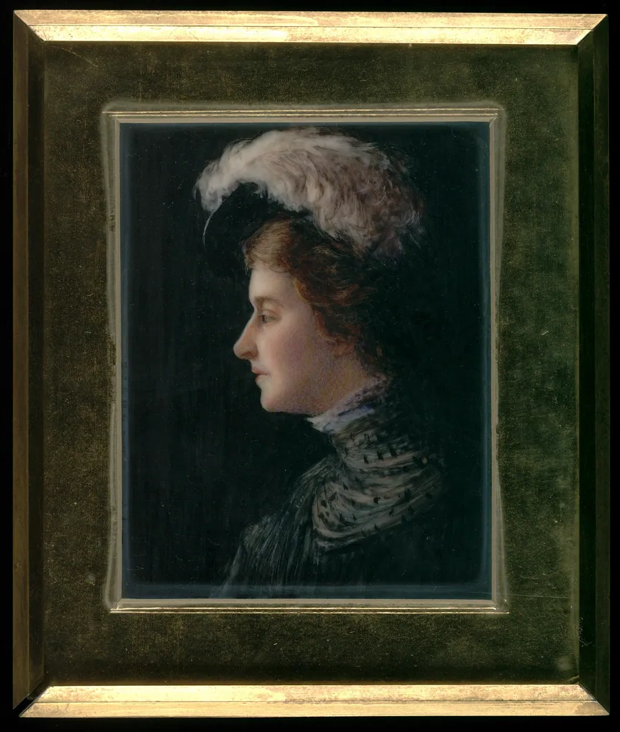 Portrait of a Young Woman by Mary Louisa Adams Clement, born Newbury, MA 1882-died Warrenton, VA 1950