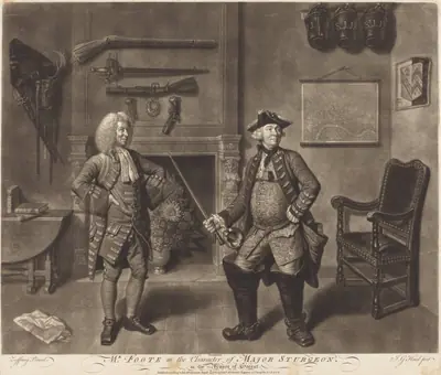 Mr. Foote in the Character of Major Sturgeon, in the Mayor of Garrat