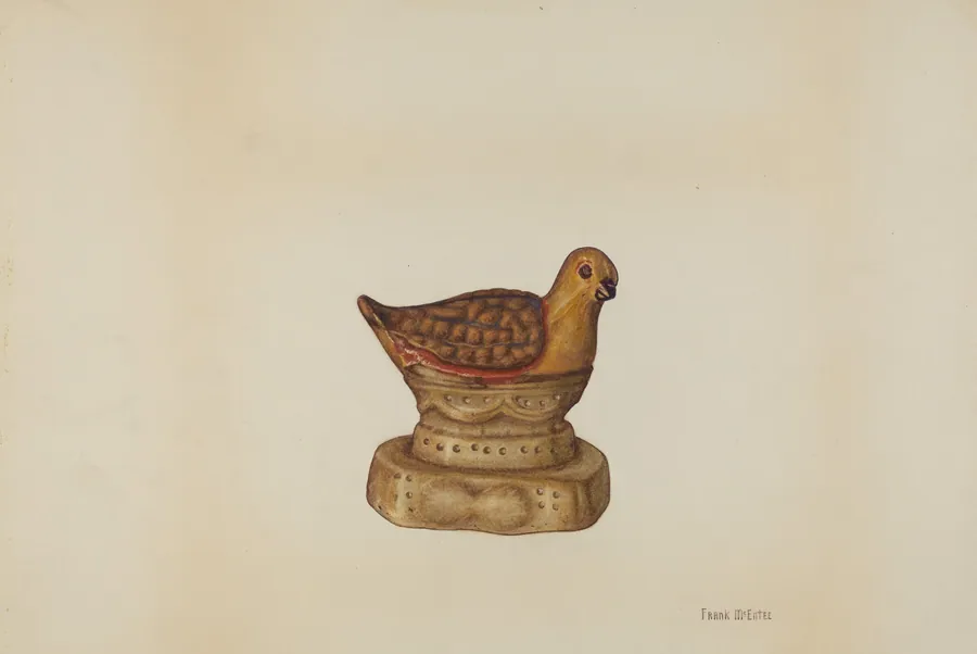 Pa. German Chalkware Chicken by Frank McEntee