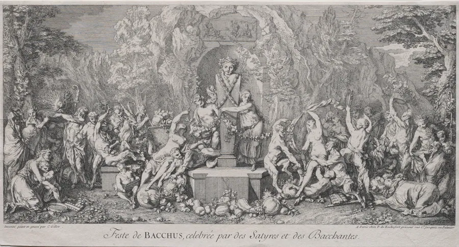 The Four Festivals:  Festival of Bacchus by Claude Gillot