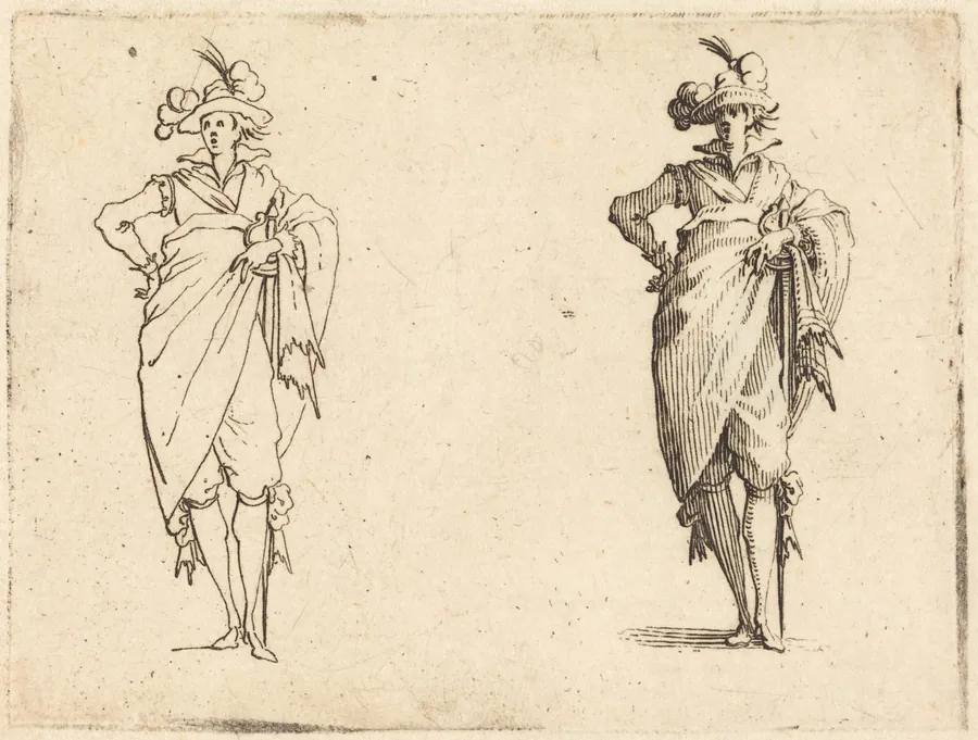 Gentleman Viewed from the Front with Hand on Hip by Jacques Callot