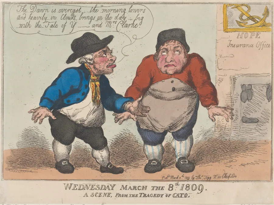 Wednesday March the 8th 1809, A Scene From The Tragedy of Cato by Thomas Tegg