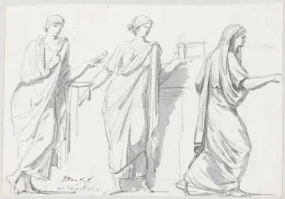 Figures from the Sarcophagus of the Muses