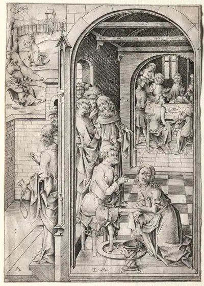 The Passion:  Christ Washing the Feet of His Disciples