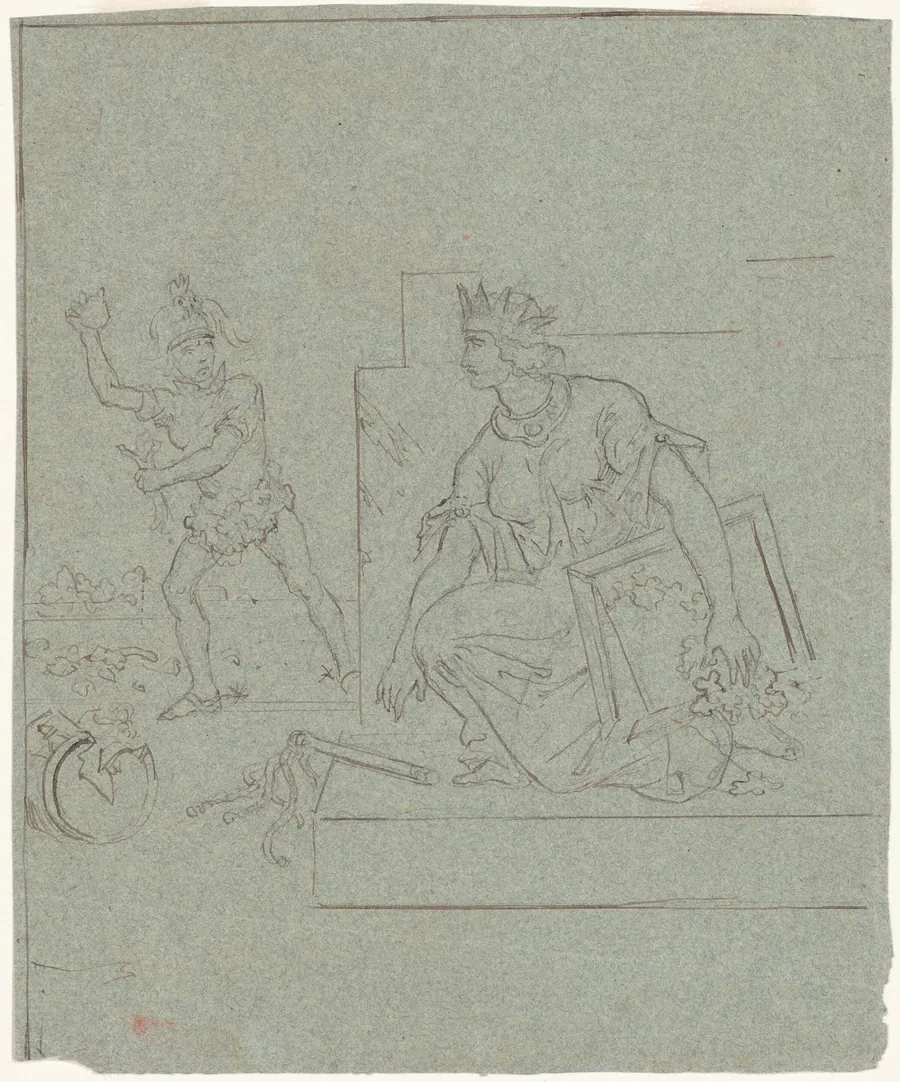 Political Cartoon of the American Civil War by Emanuel Gottlieb Leutze