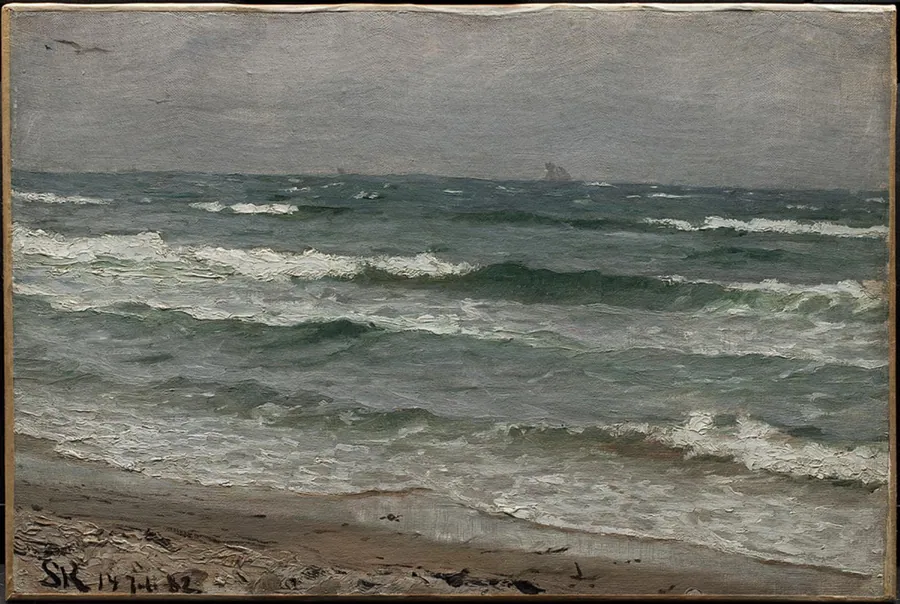 Søstudie. Skagen by P.S. Krøyer