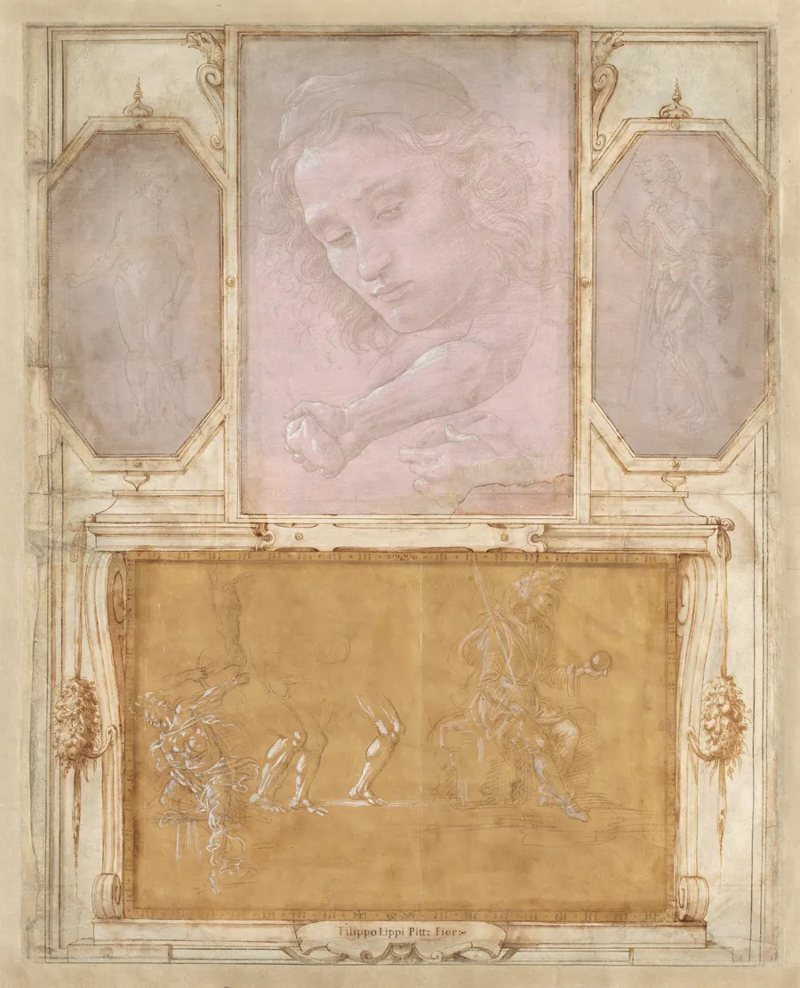 Page from the Collection of Niccolò Gaddi (So-Called "Vasari Page") by The "Chief Framer"