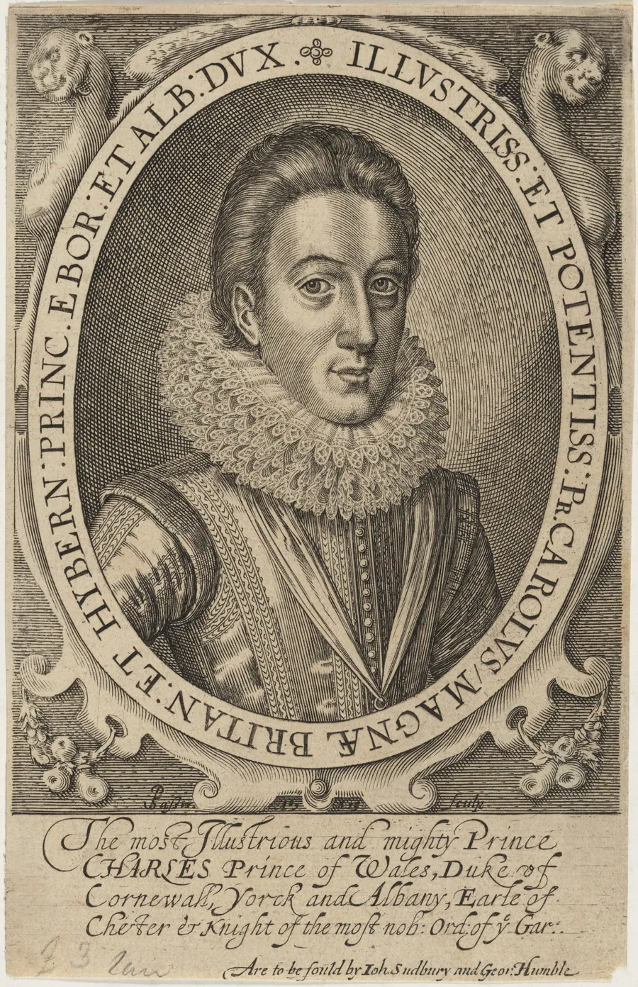 Charles I, King of England, as Duke of York by Simon van de Passe
