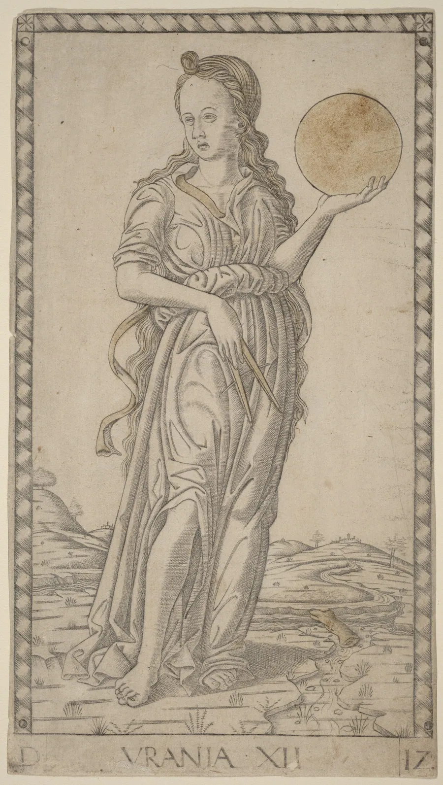 Urania by Master of the E-Series Tarocchi