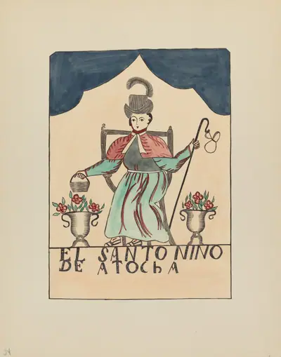 Plate 24: The Lost Child of Atocha: From Portfolio "Spanish Colonial Designs of New Mexico"
