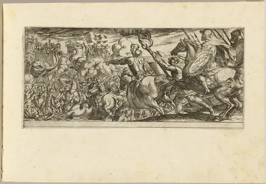 Cavalry Attack on a Walled Fortress by Antonio Tempesta