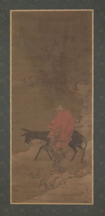 Riding through snow in search of plum blossoms