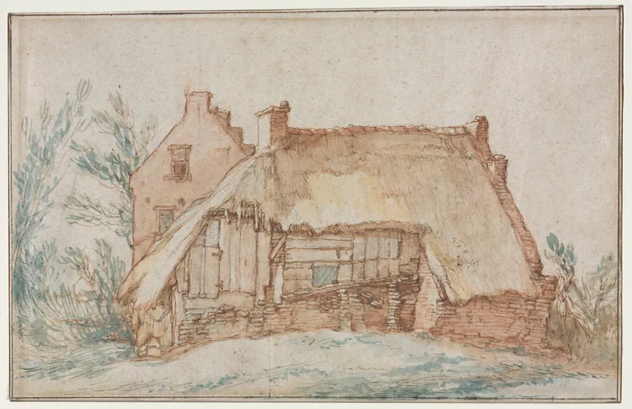 Peasant's Cottage (recto) by Abraham Bloemaert
