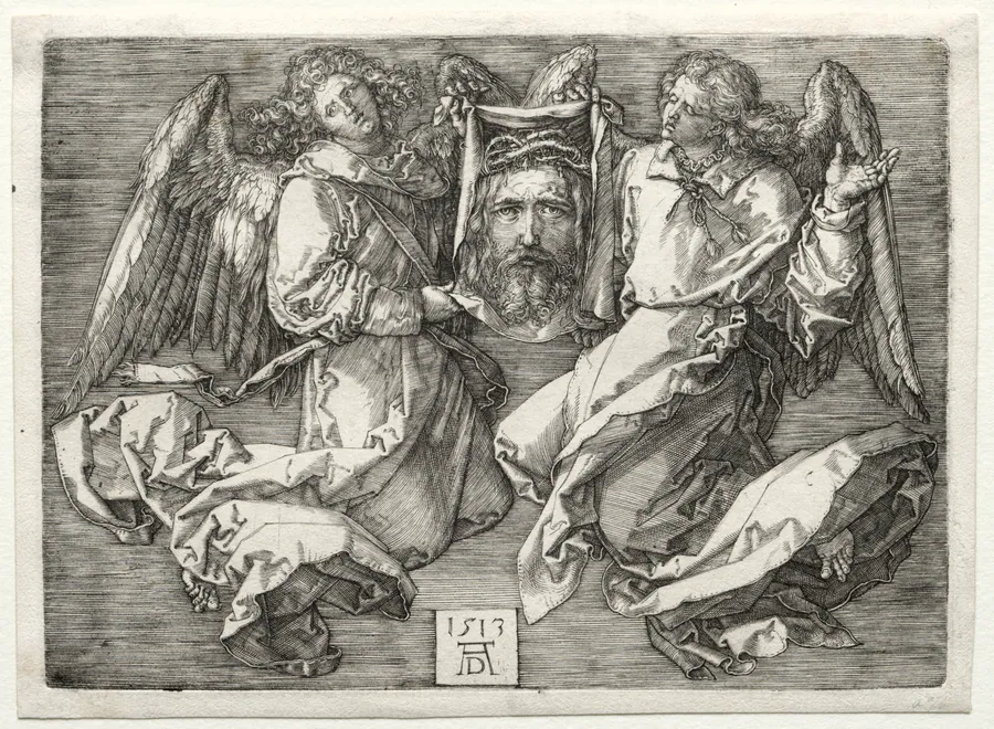 Sudarium Displayed by Two Angels by Albrecht Dürer