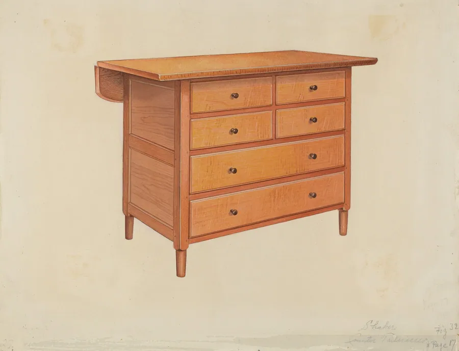 Shaker Dressmaker's Counter by Anne Ger