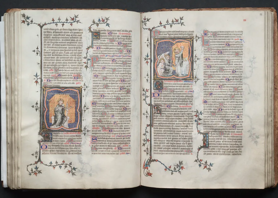The Gotha Missal:  Fol. 83r, Corpus Domini by Master of the Boqueteaux