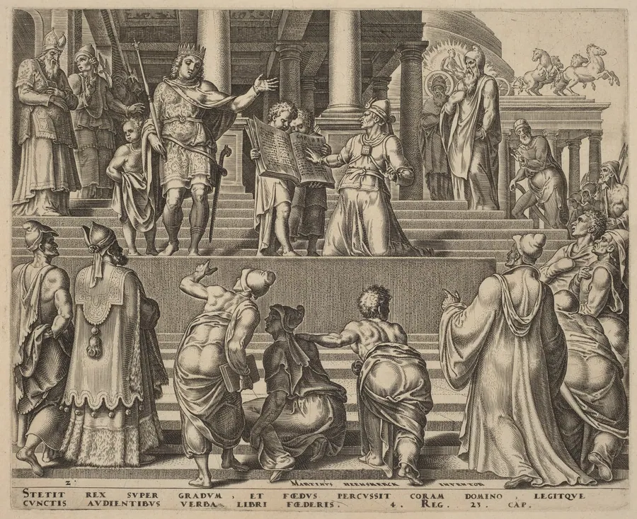 The Book of the Law Read before the People by Philip Galle