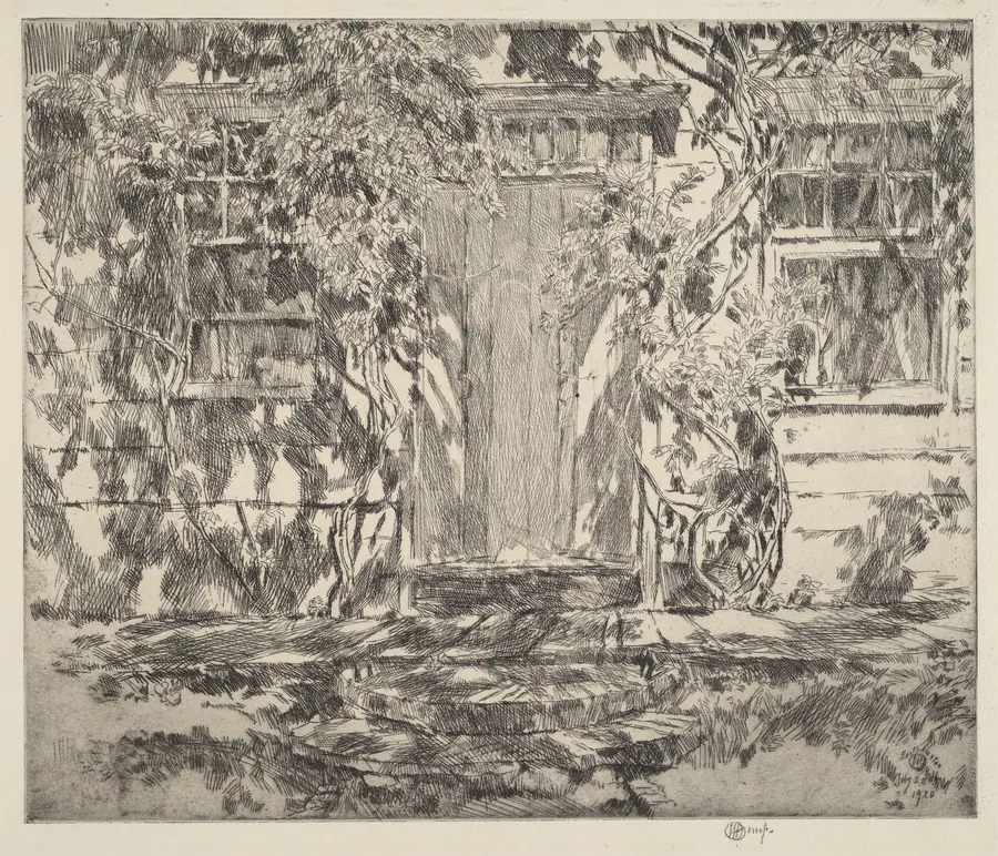 Old Doorway, Easthampton by Childe Hassam