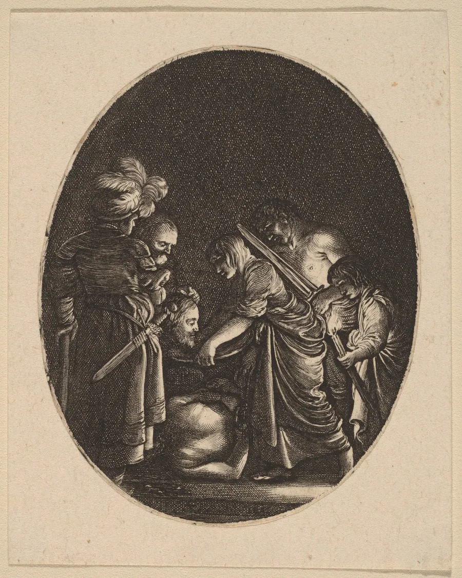 Beheading of Saint John the Baptist by Hendrik Goudt