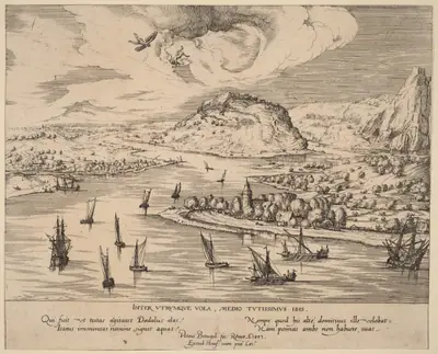 River Landscape with the Fall of Icarus