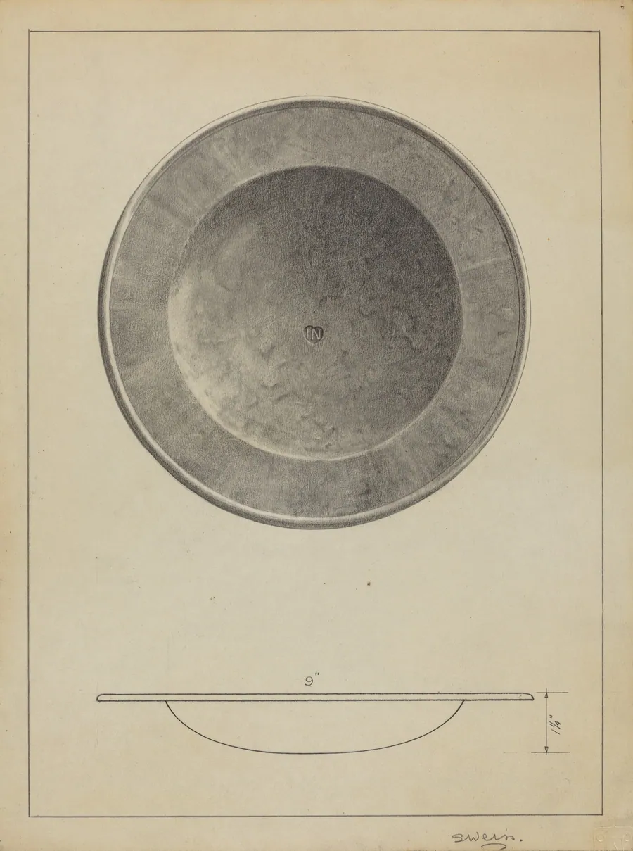 Silver Alms Dish by Simon Weiss