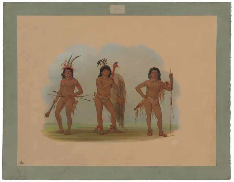 Three Zurumati Indians by George Catlin