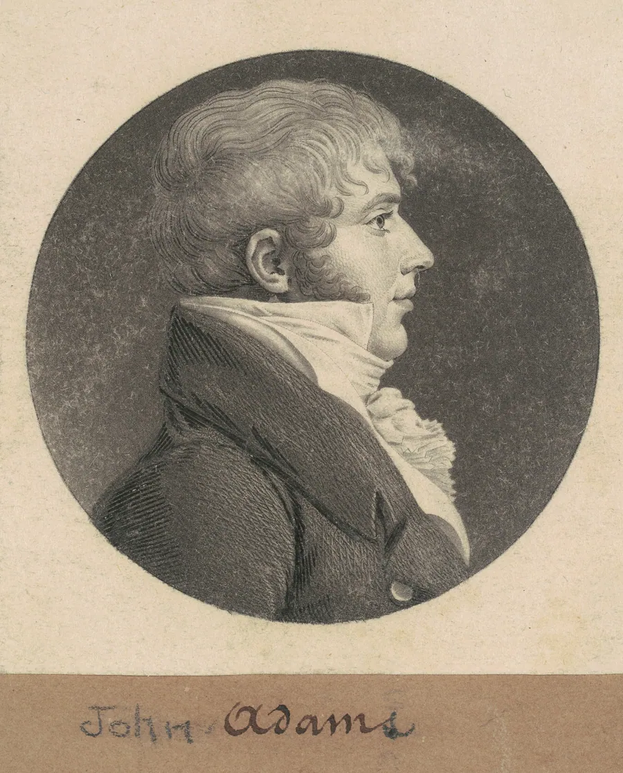 John Strong Adams by Charles B. J. Févret de Saint-Mémin