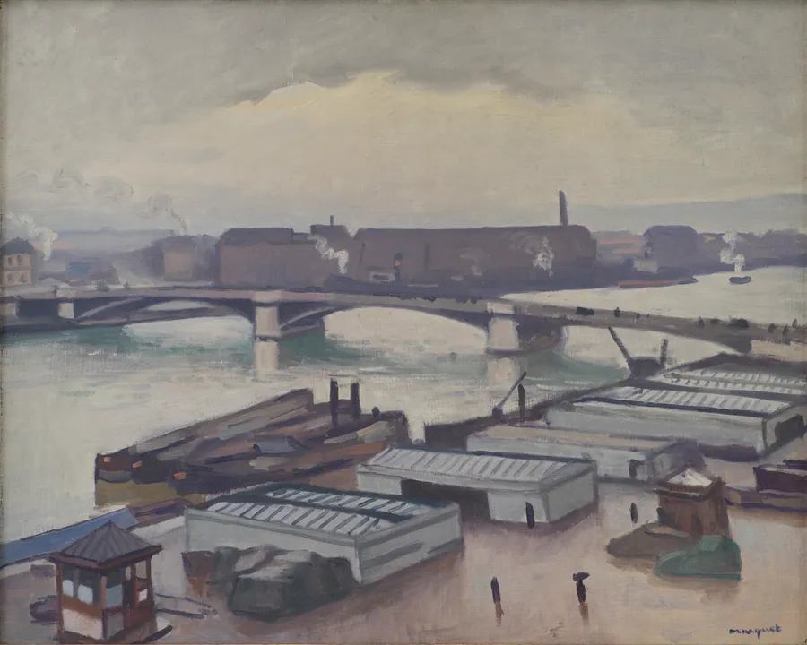 Kaj i Rouen, regnvejr by Albert Marquet