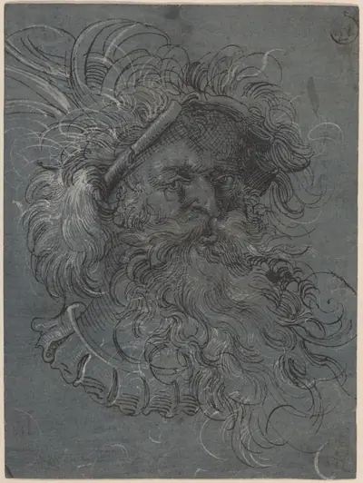Head of a Bearded Man