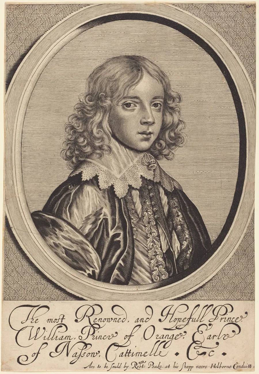 William II, Prince of Orange by William Faithorne