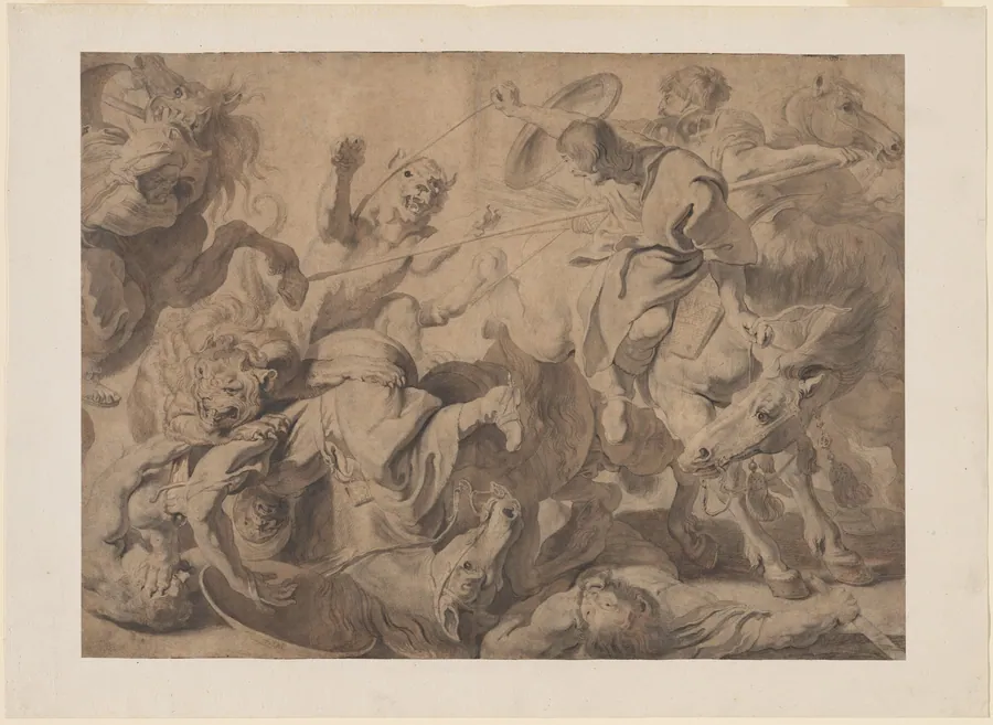 Lion Hunt by Pieter Claesz Soutman