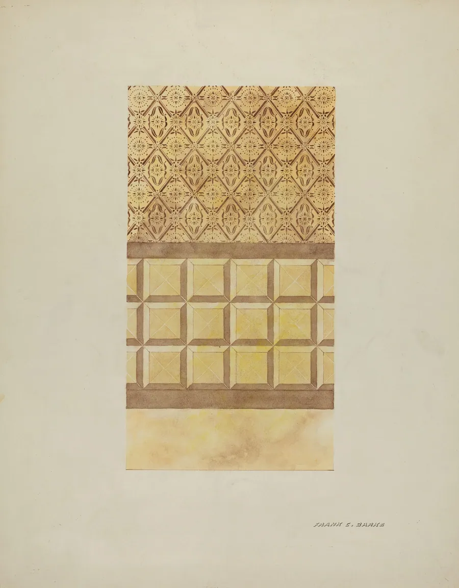 Wall Decoration, on Adobe Ranch House by Frank C. Barks