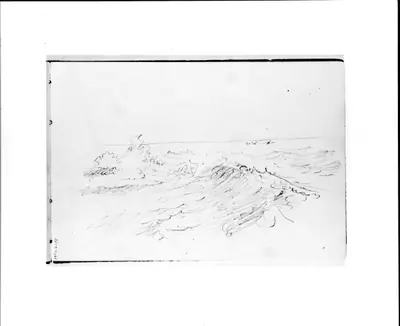 Waves Breaking in the Sea (from Sketchbook VII)