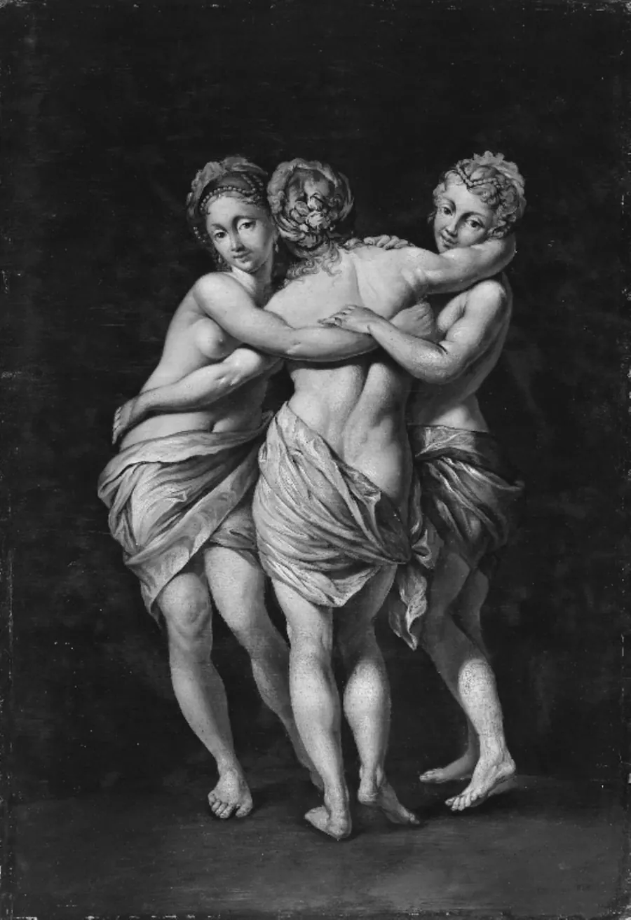 De tre gratier by Jens Juel