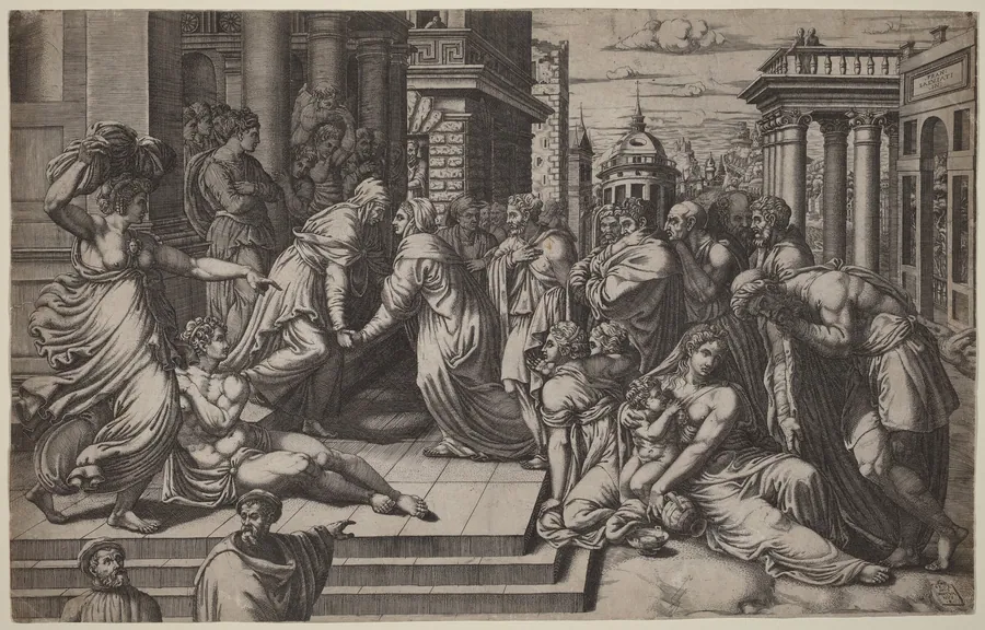 The Visitation by Giorgio Ghisi
