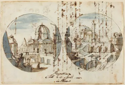 Architectural Fantasies with Temples and Pyramids