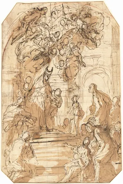 Presentation of the Virgin in the Temple [recto]