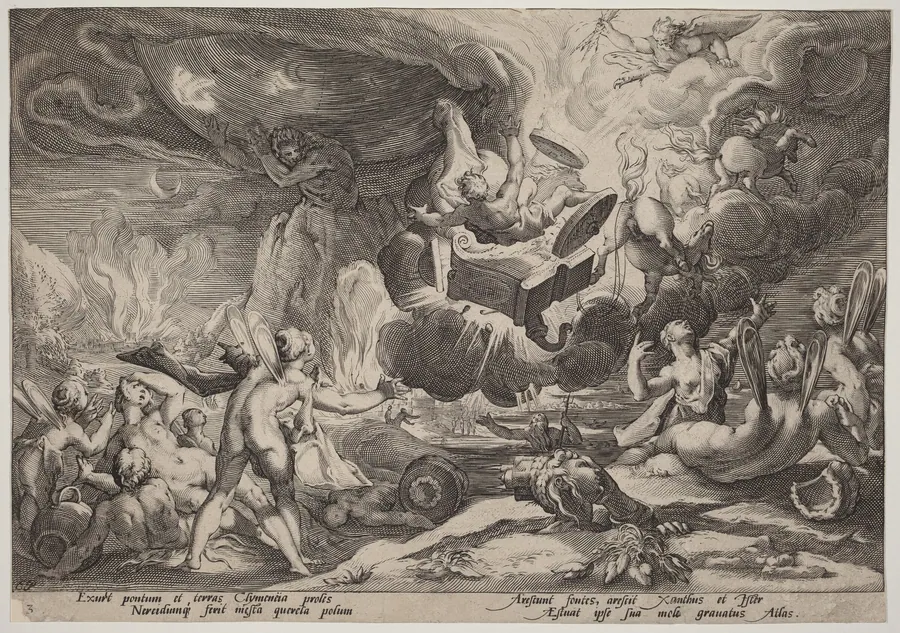 The Fall of Phaeton by Hendrick Goltzius