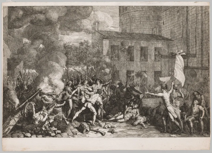The Storming of the Bastille, July 14, 1789 by Charles Thévenin