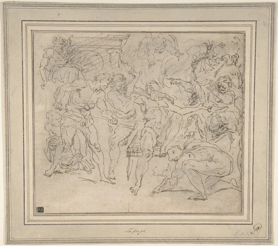Martydom of St. Lawrence by Raymond de La Fage