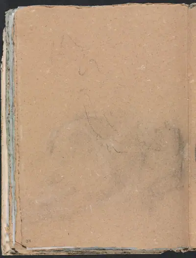 Verona Sketchbook: Indecipherable form (page 34)