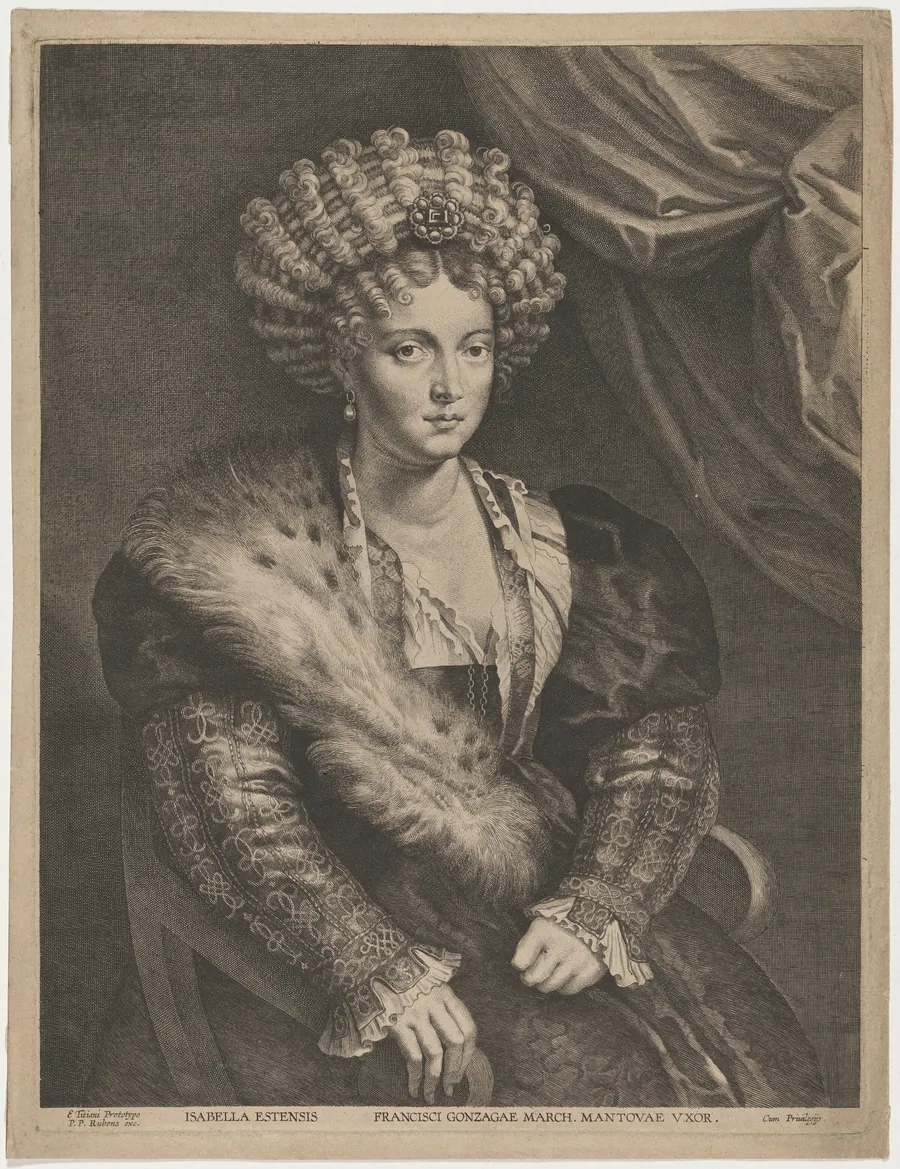 Isabella d'Este by Lucas Emil Vorsterman