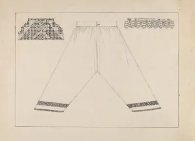 Drawers Trimmed w/ Drawnwork