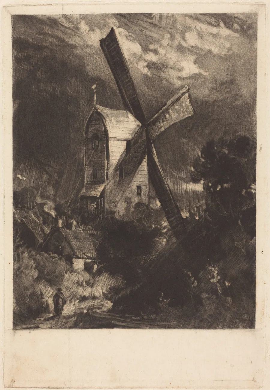 Mill near Brighton by David Lucas