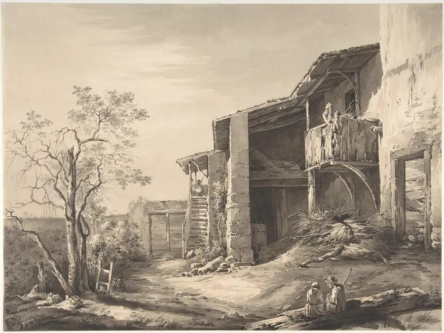 Farmyard by Jean Jacques de Boissieu