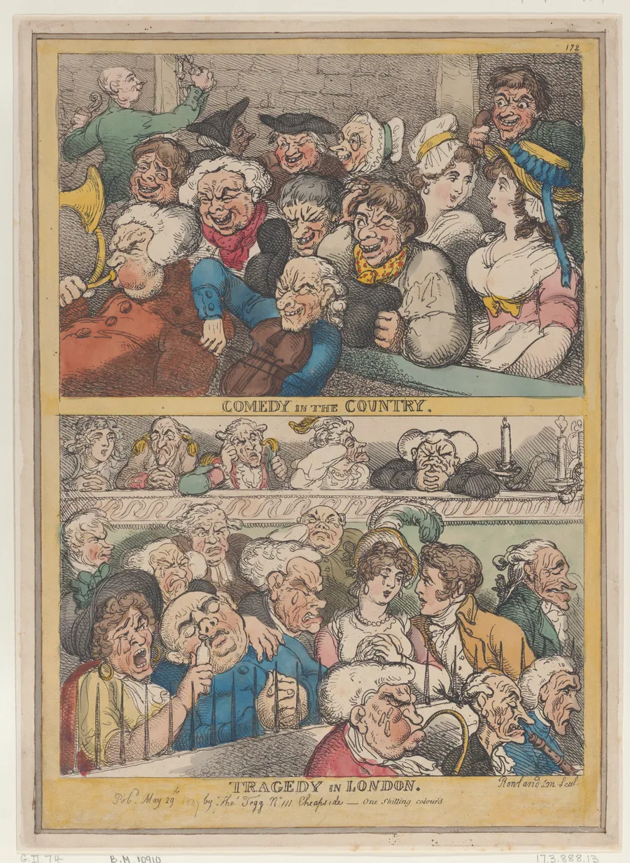 Comedy in the Country, Tragedy in London by Thomas Tegg