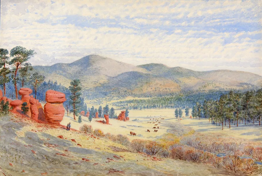 In Monument Park, Colorado by Walter Paris, born London, England 1842-died Washington, DC 1906